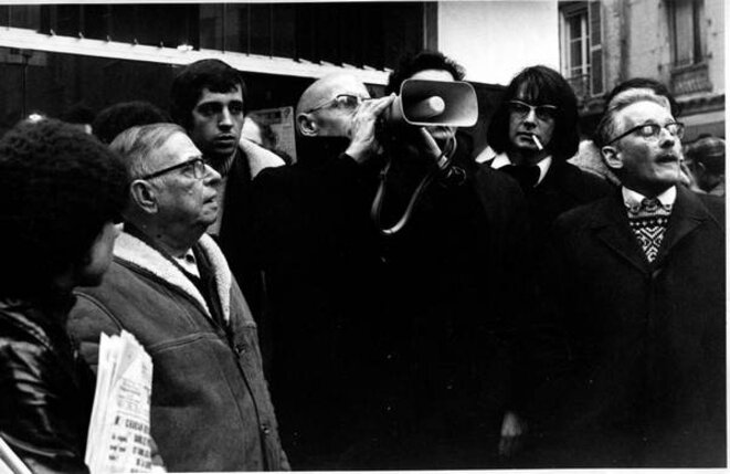 Sartre, Foucault, Glucksmann © Gérard-Aimé Sartre, Foucault, Glucksmann © Gérard-Aimé